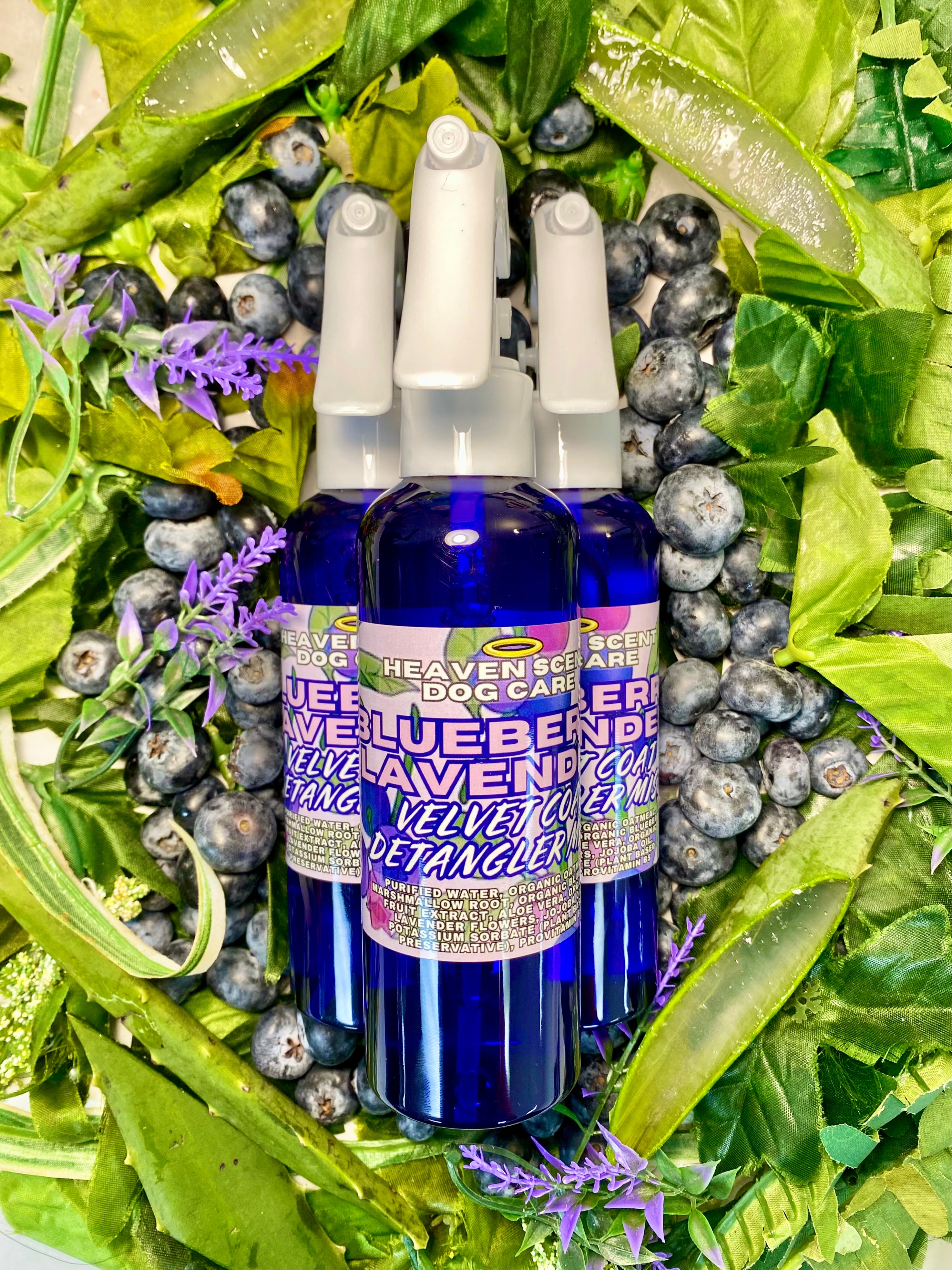 Blueberry Lavender Velvet Coat Detangler Conditioning Mist