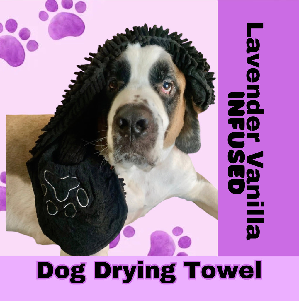 Lavender Vanilla Infused Dog Drying Towel
