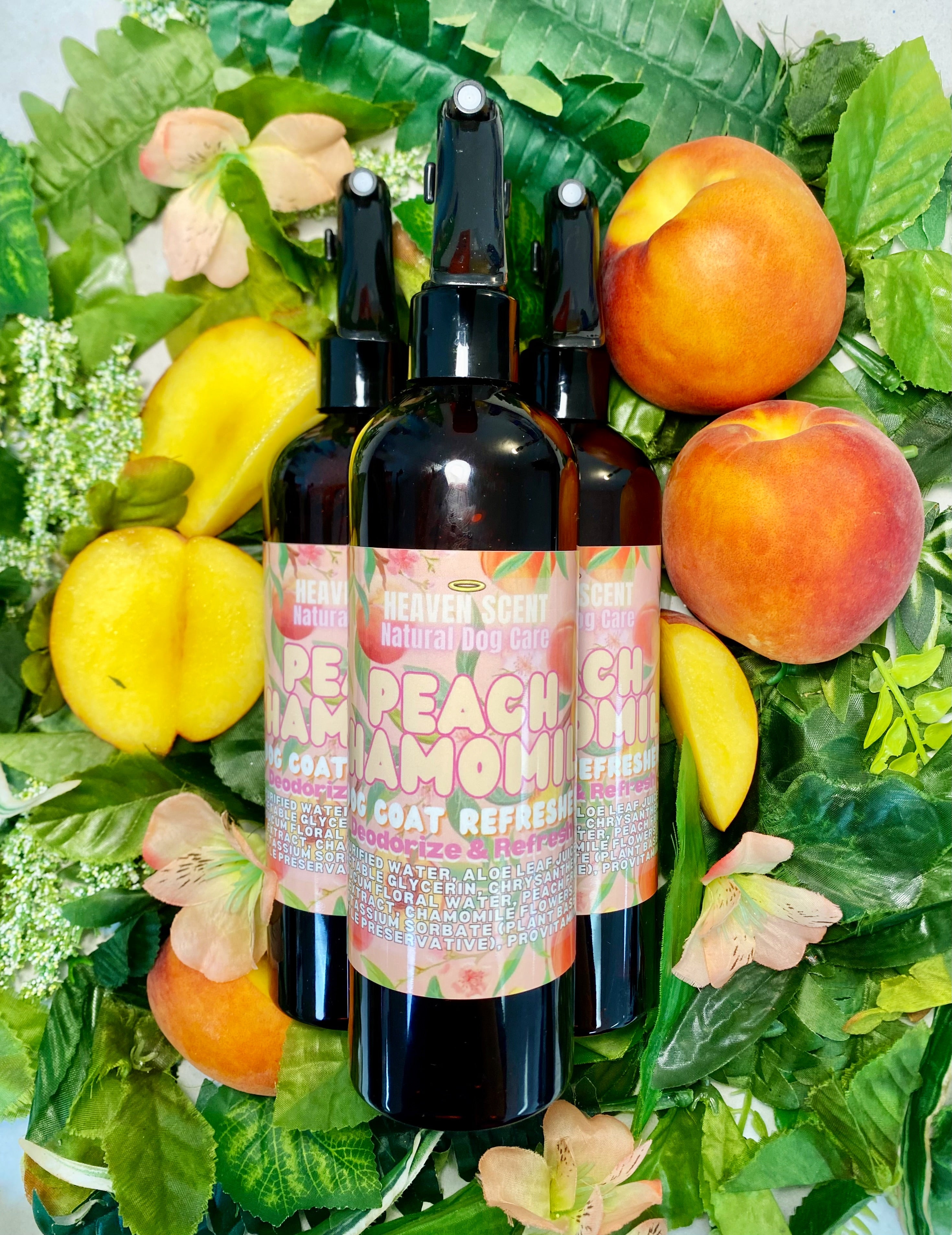 Peach Chamomile Coat Refresher 16 Ounce Spray